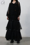MUTEDANCE black layered dress MD22FW13 PM43